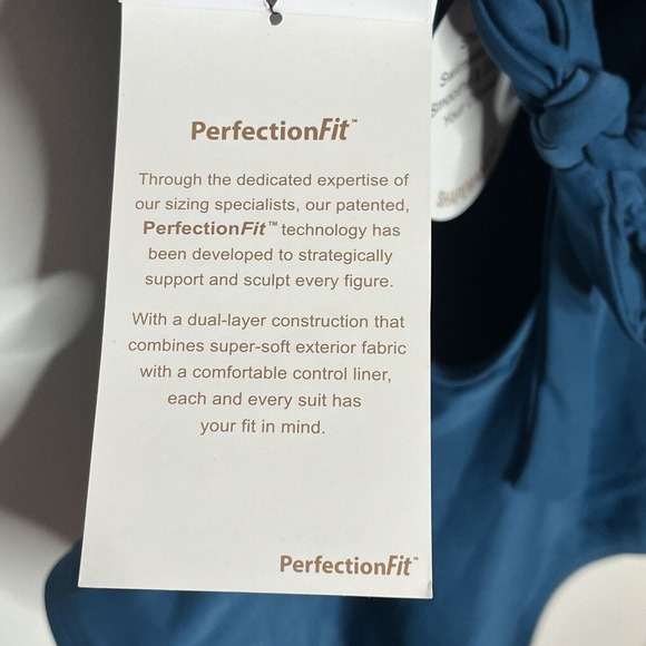 Contours By Coco Reef Shapemaker One Piece Swimsuit Lapis Blue Womens 8 32C - Picture 11 of 15